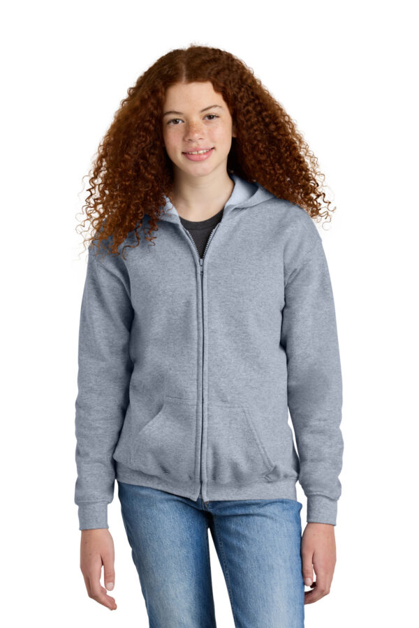 Gildan Youth Full-Zip Hooded Sweatshirt