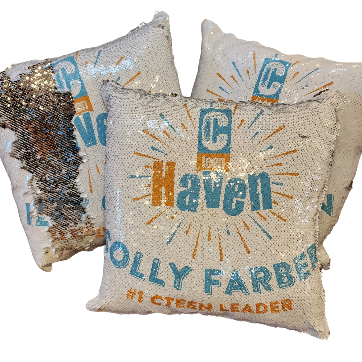 Reversible Sequin Pillow - Image 7