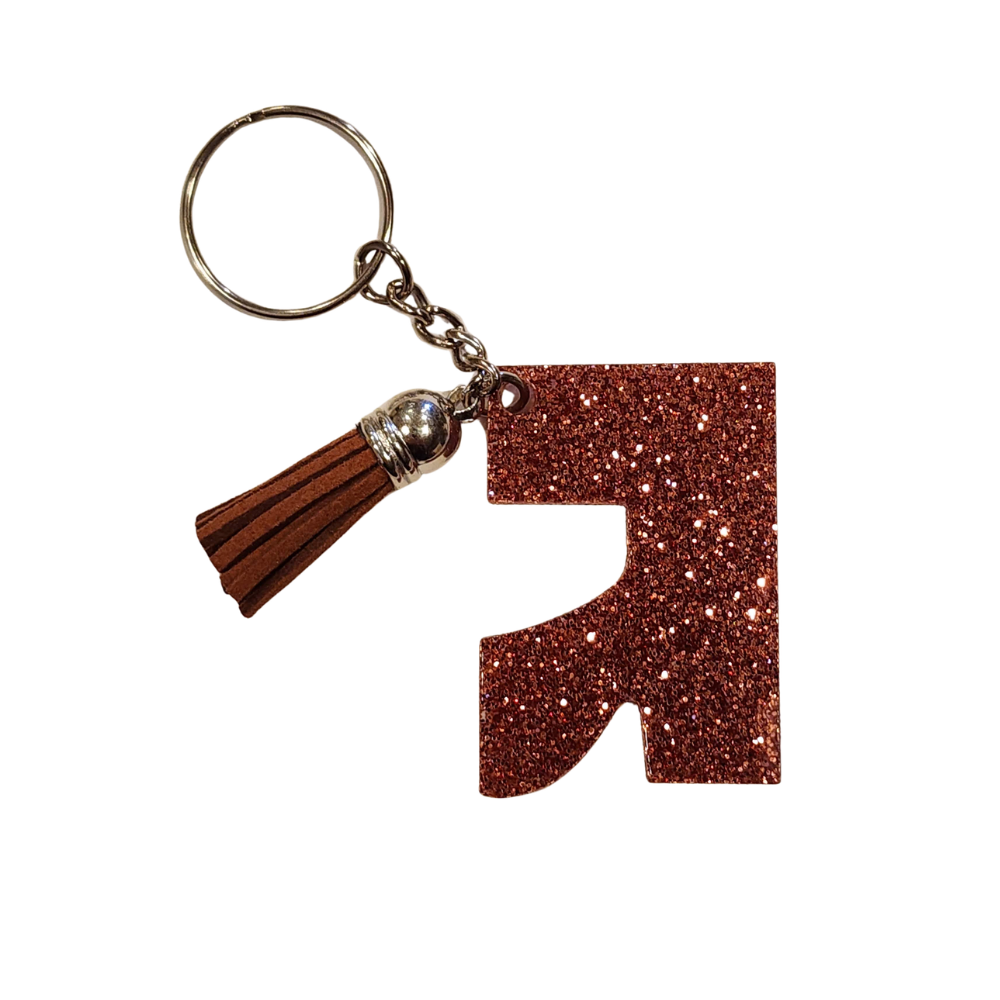 Glitter Initial Keychain - Image 8