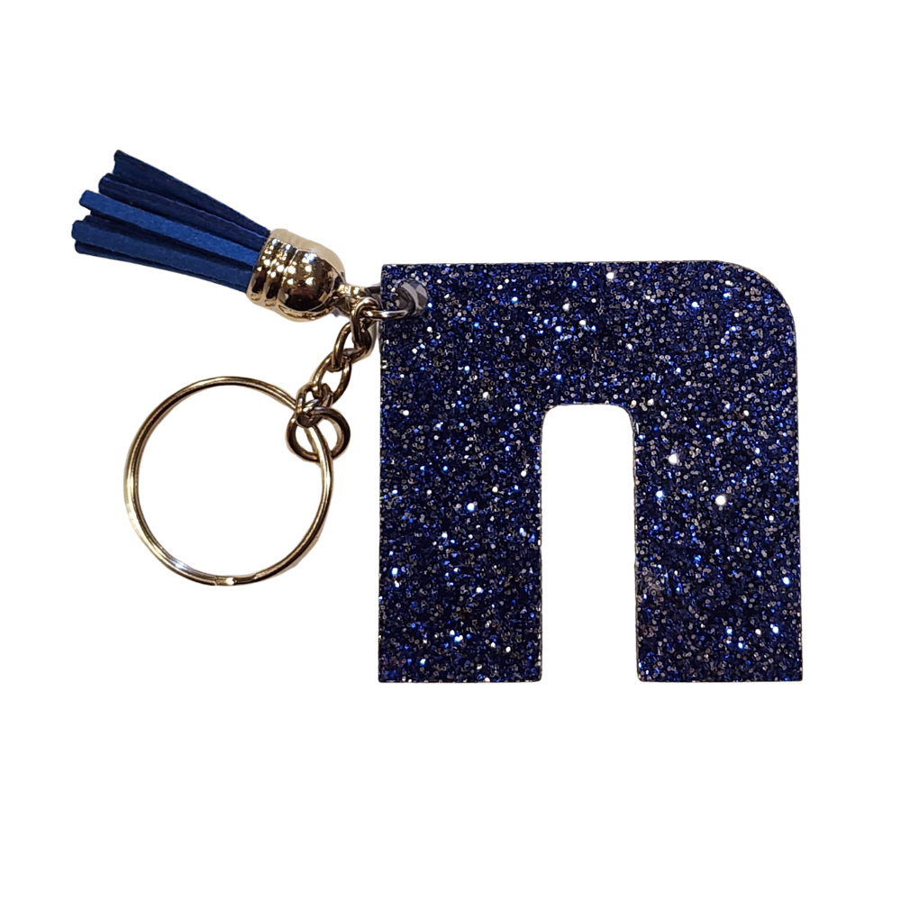 Glitter Initial Keychain - Image 5